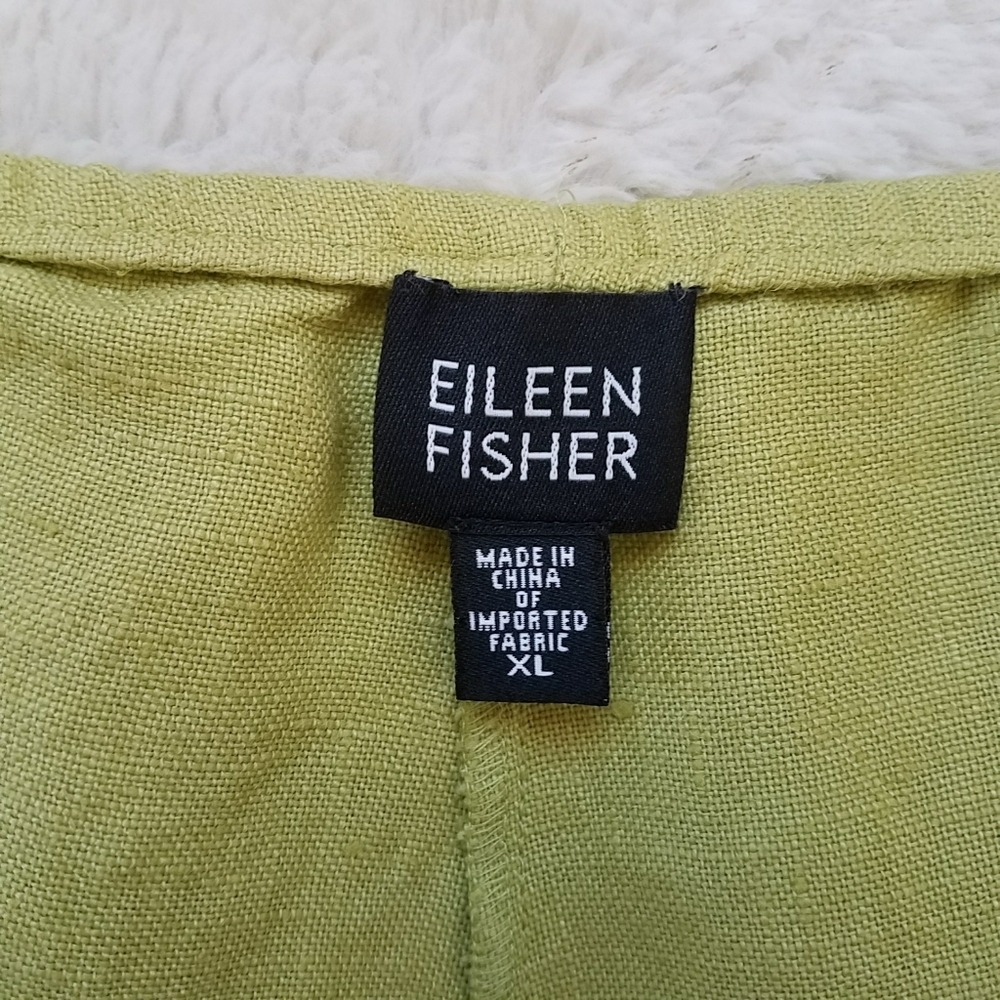 Eileen Fisher Linen Cropped Pants - Picture 8 of 11